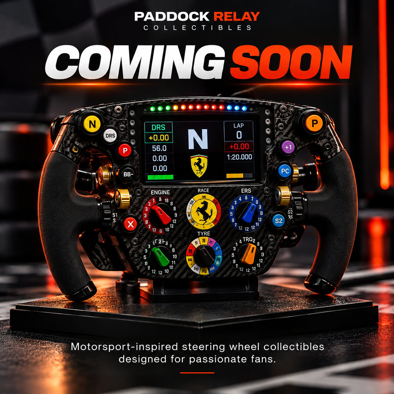 Motorsport steering wheel collectible